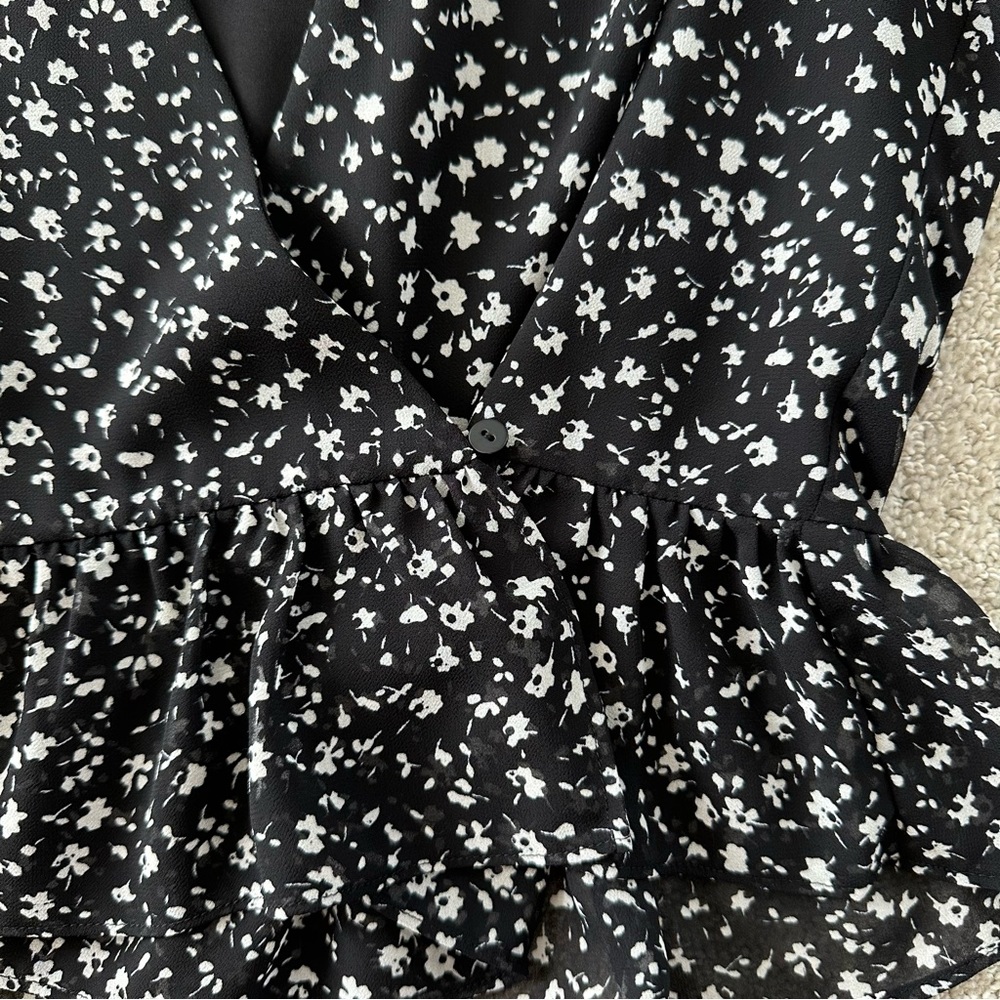 All Saints Floral Blouse US4 - Picture 4 of 6